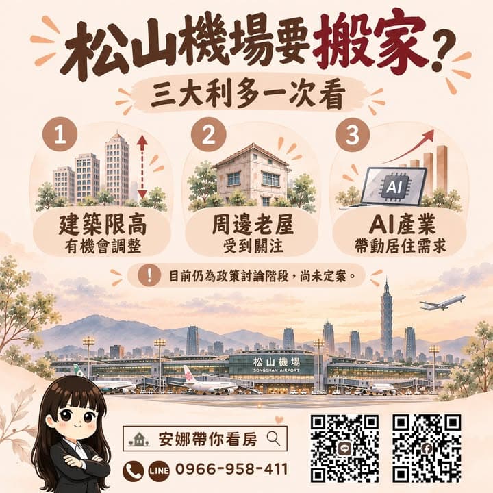 ✈️「松山機場喊搬20多年，為什麼到現在還搬不走？」