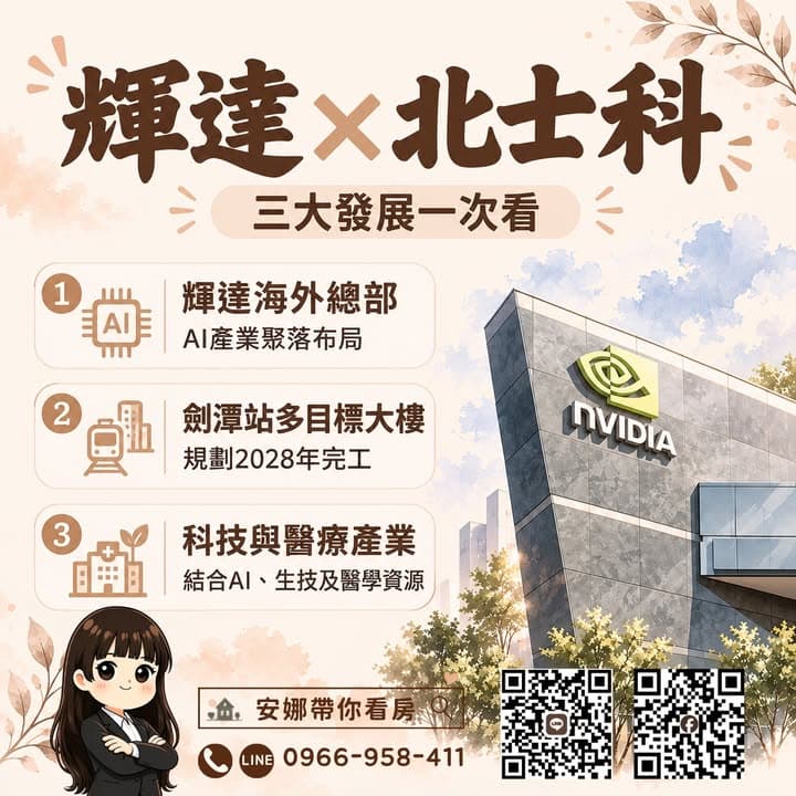 🏙️「輝達總部還沒完工，北士科新案每坪已破百萬！」